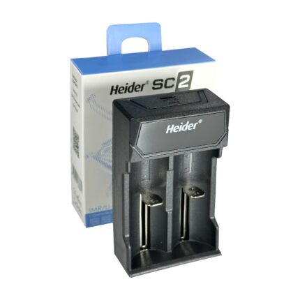 Heider SC2 18650 - 14500 3.7v Çift Yuvalı Pil Şarj Cihazı - CE Belgeli